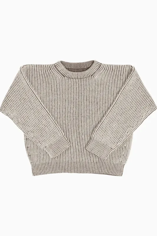 BELACARO - Bicolor reversible crewneck sold by Odeyalo