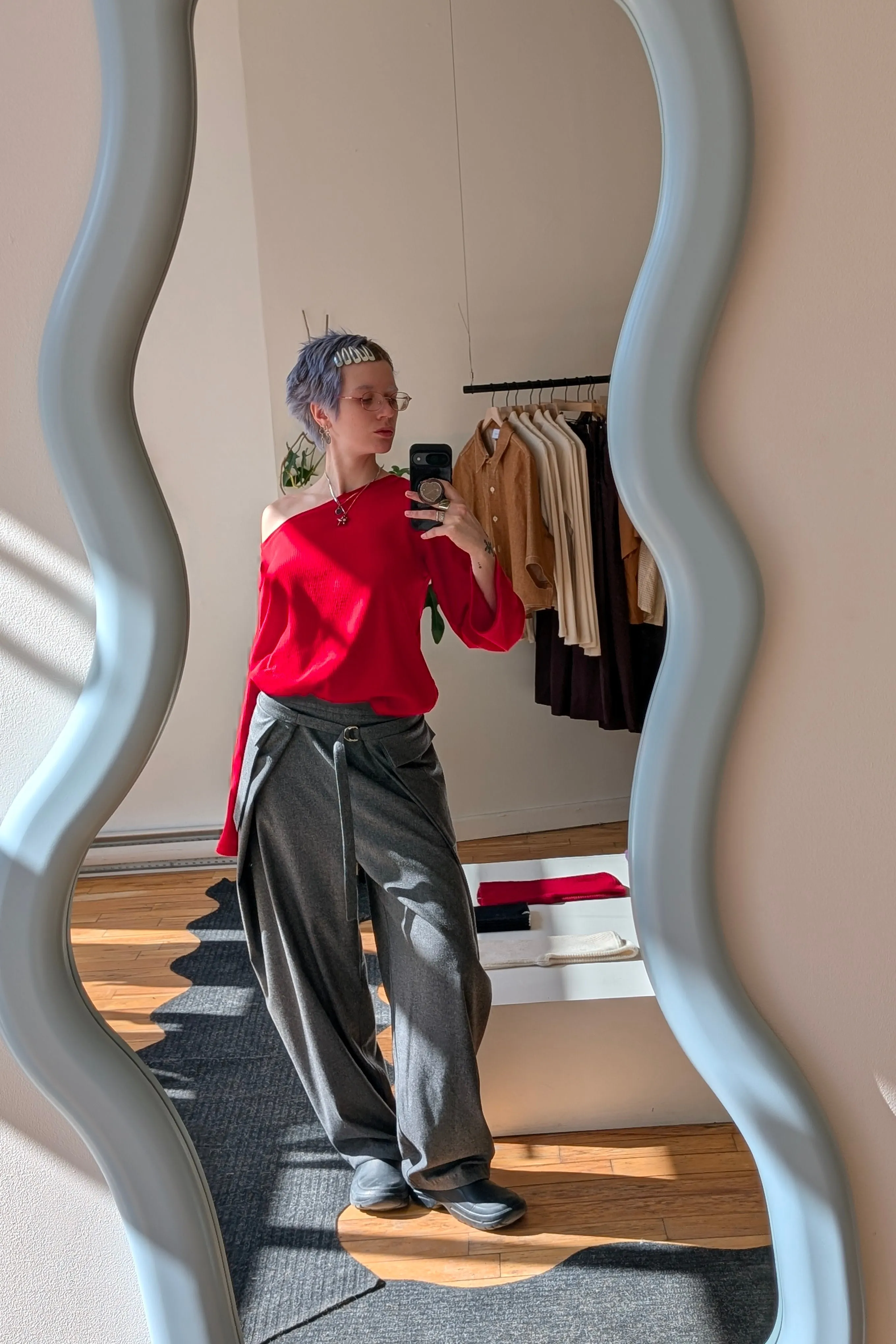 DAX Grey WOOL trousers sold by Odeyalo product image thumbnail 5