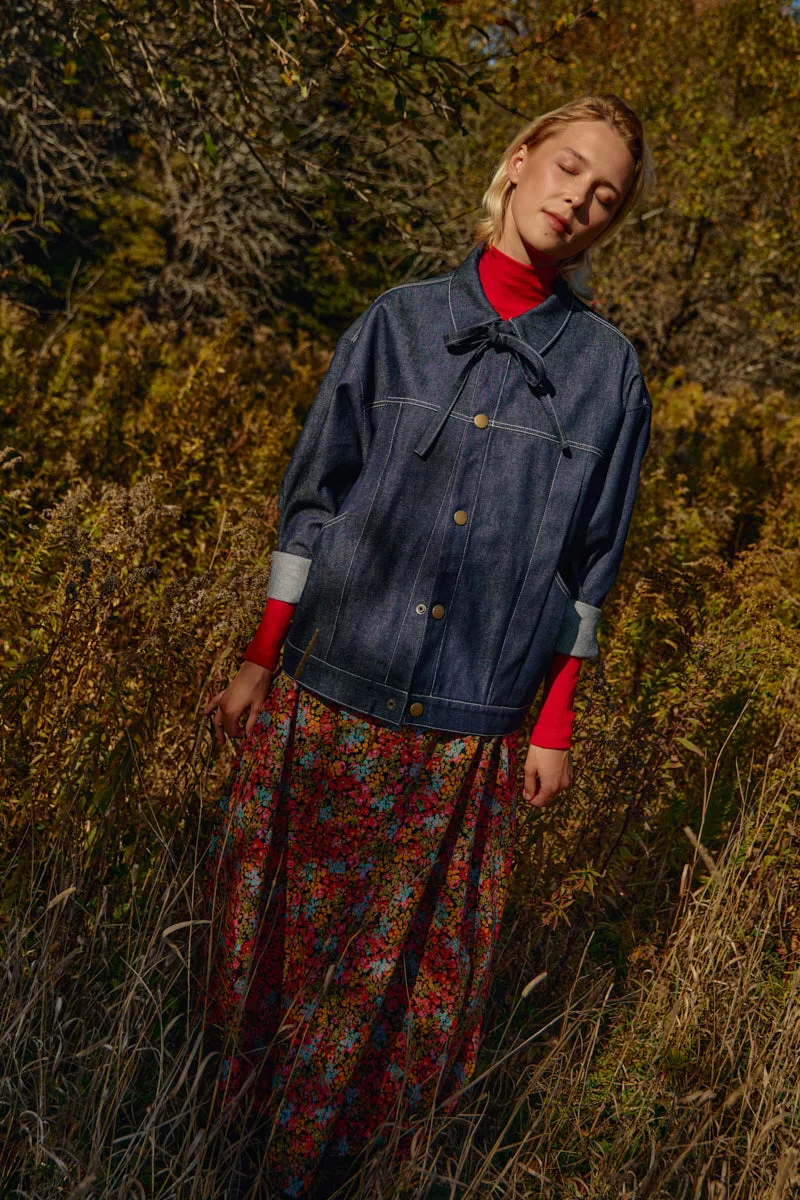 RENZO Denim Blue Jacket sold by Odeyalo product image thumbnail 3