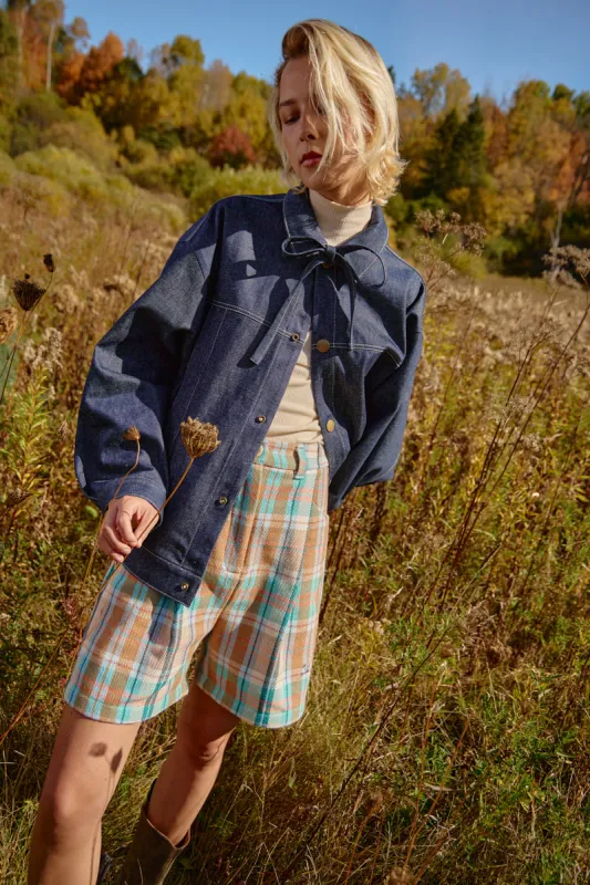 RENZO Denim Blue Jacket made by Odeyalo