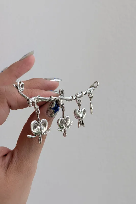BILAK -  Bleeding Hearts Branch Brooch made by Odeyalo