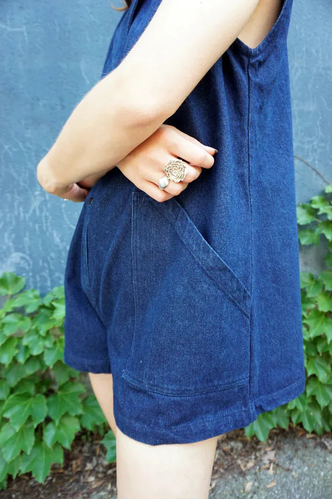 URSA MINOR - Playsuit Washed Indigo sold by Odeyalo product image thumbnail 4