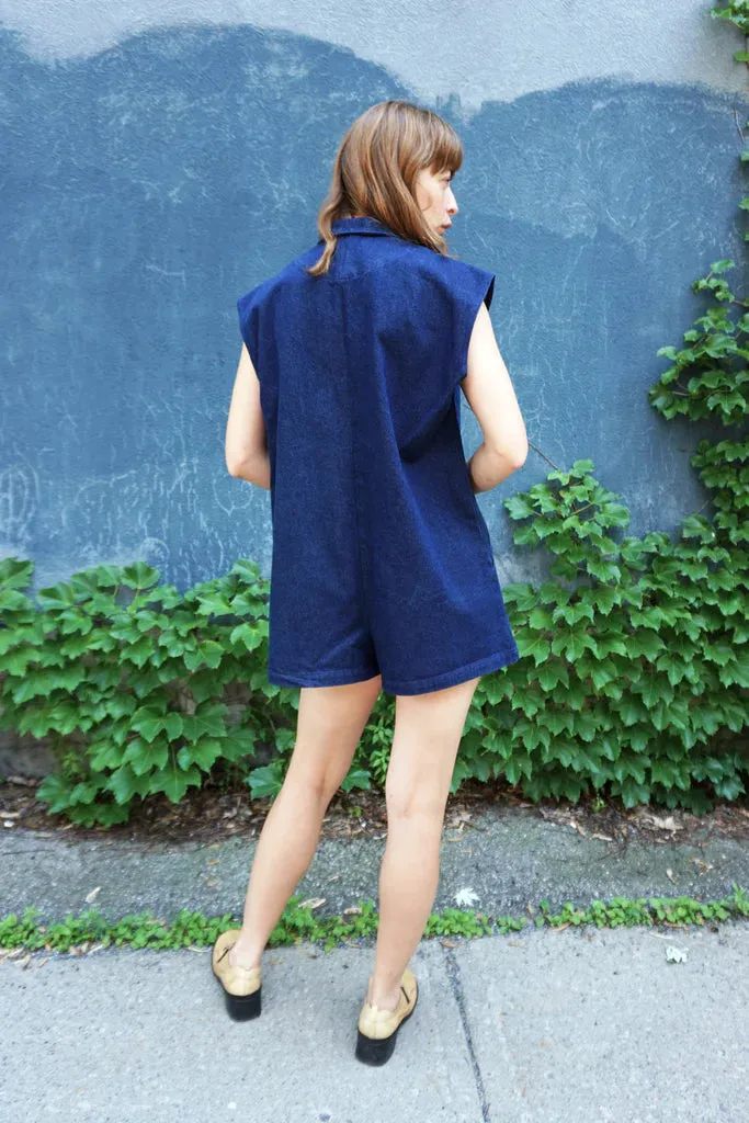 URSA MINOR - Playsuit Washed Indigo sold by Odeyalo product image thumbnail 5