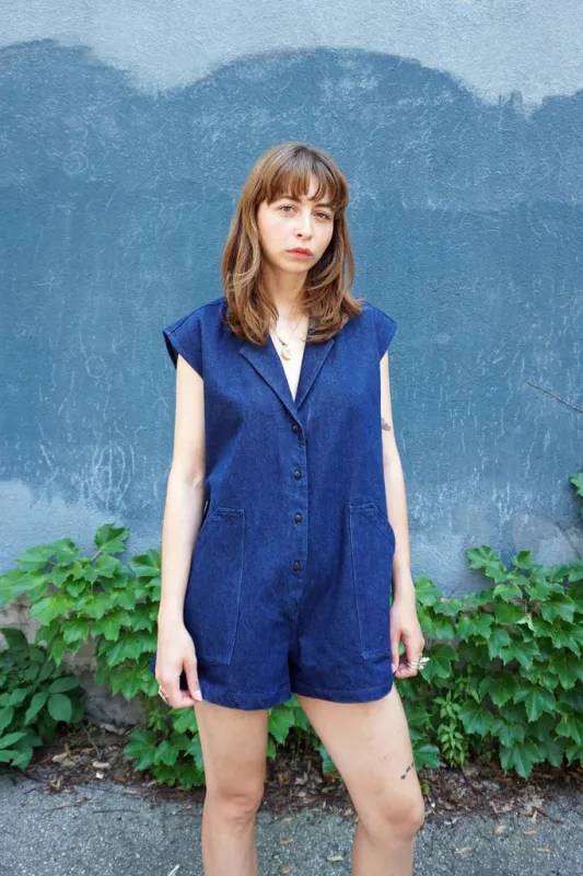 URSA MINOR - Playsuit Washed Indigo made by Odeyalo