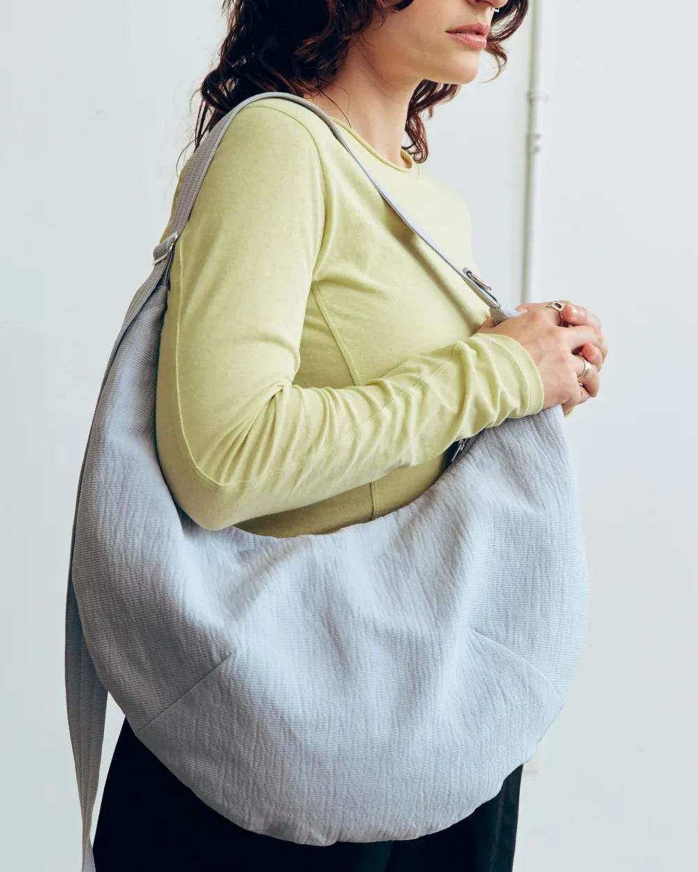 VERI - Orion Demi-Lune Crossbody Bag, Lilac Grey sold by Odeyalo product image thumbnail 2