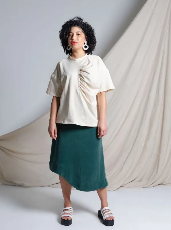 ANDREA.G - Astrid Oversized T-shirt cream made by Odeyalo