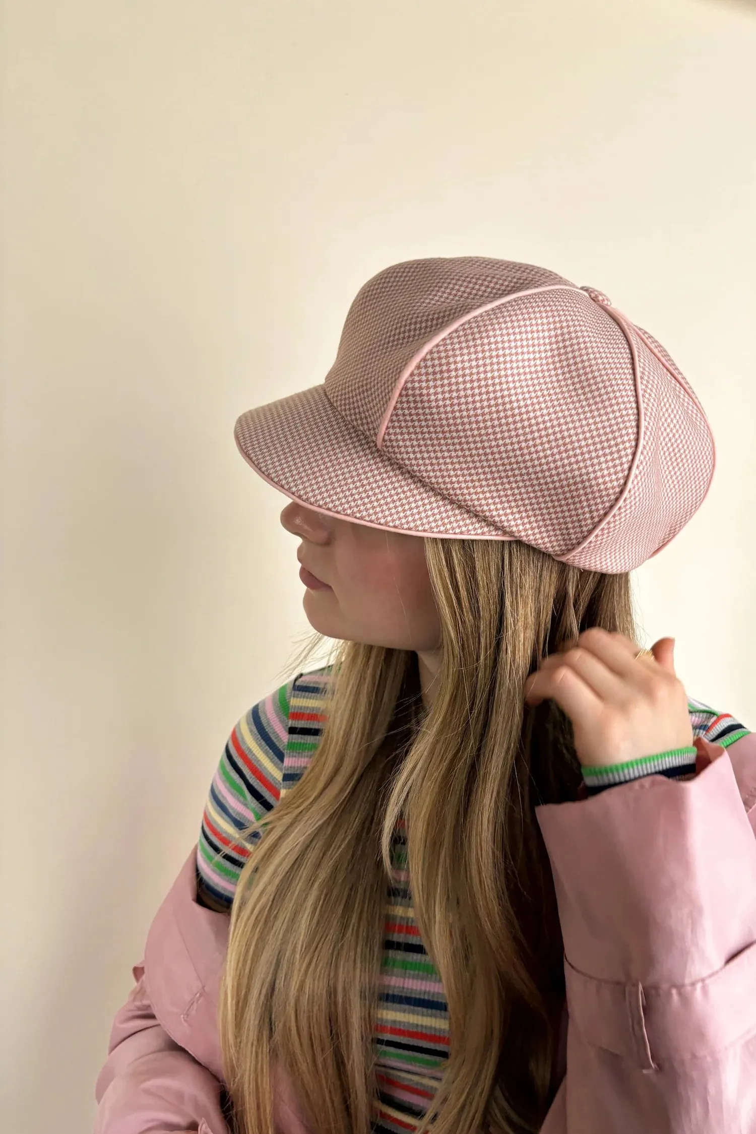 HEIRLOOM HATS - Gazette Cap Houndstooth sold by Odeyalo product image thumbnail 4