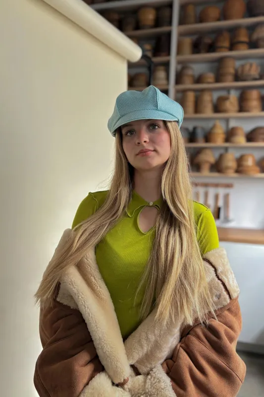HEIRLOOM HATS - Gazette Cap Houndstooth made by Heirloom Hats