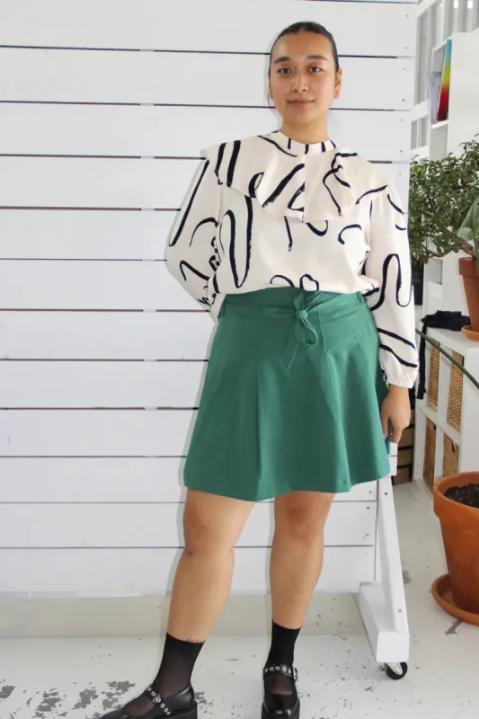 EVE GRAVEL - BLOUSE BARBADO - NOIR/CRÈME - AH24 sold by Boutique Unicorn