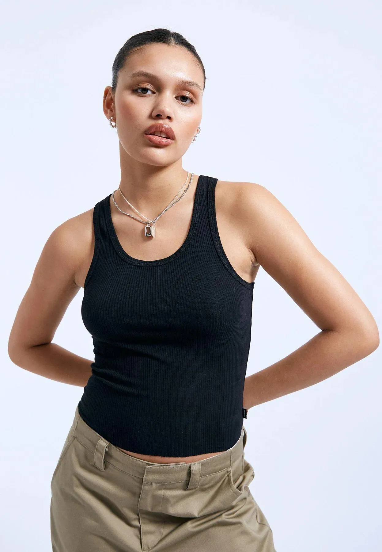 DR DENIM - CAMISOLE DEMI SINGLET - NOIR - PÉ24 sold by Boutique Unicorn