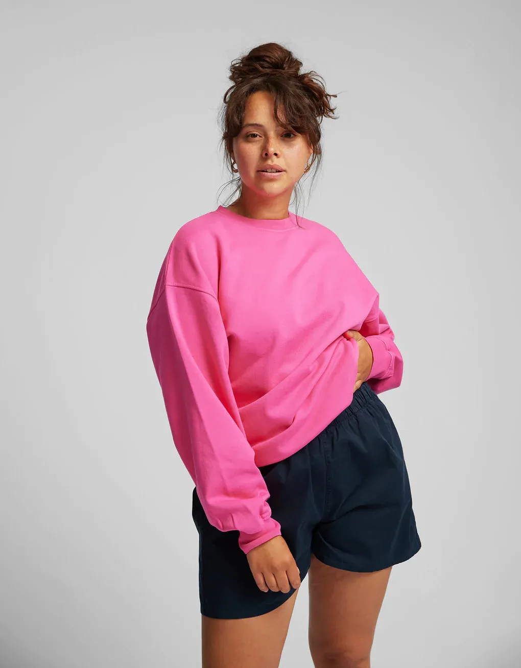 COLORFUL STANDARD - CHANDAIL COTON OUATÉ SURDIMENSIONNÉ - NOIR sold by Boutique Unicorn product image thumbnail 2