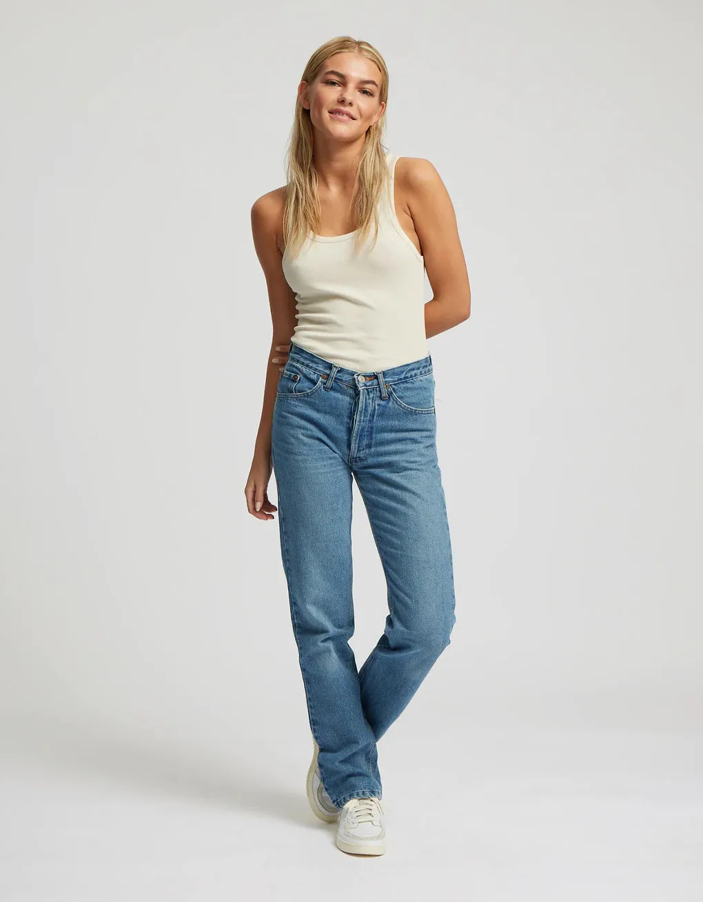 COLORFUL STANDARD - CAMISOLE COTELÉ - BLEU CIEL sold by Boutique Unicorn product image thumbnail 2