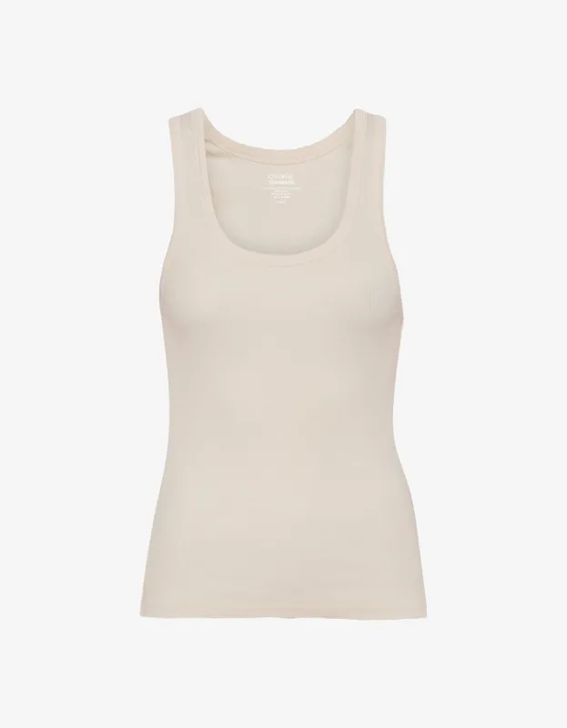 COLORFUL STANDARD - CAMISOLE COTELÉ - BLANC IVOIRE sold by Boutique Unicorn