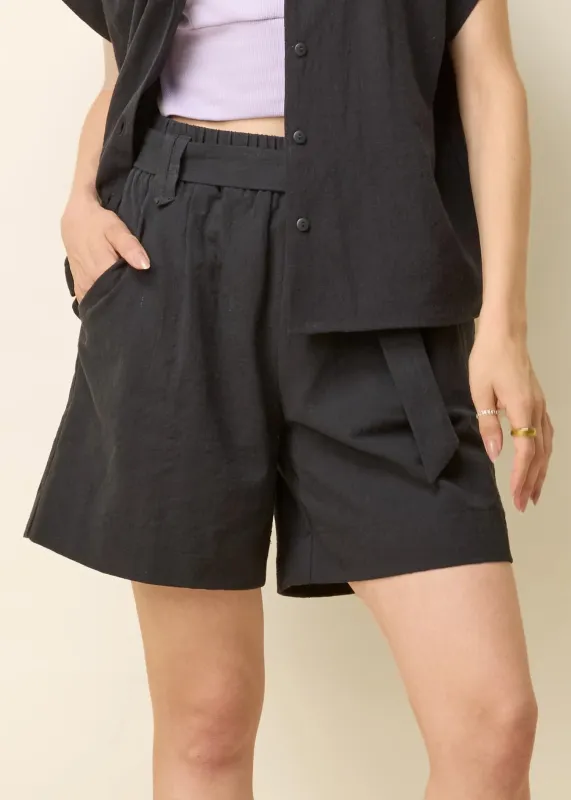 COKLUCH - SHORT MATCHA - COTON SLUB NOIR - PÉ25 sold by Boutique Unicorn