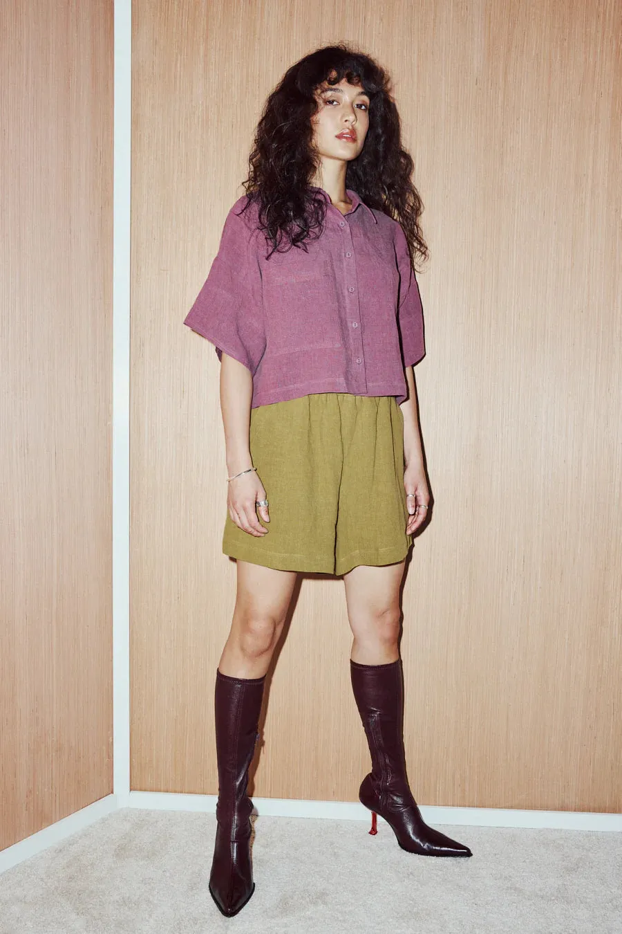 EVE GRAVEL - CHEMISE GEORGES - PRUNE - PÉ25 sold by Boutique Unicorn