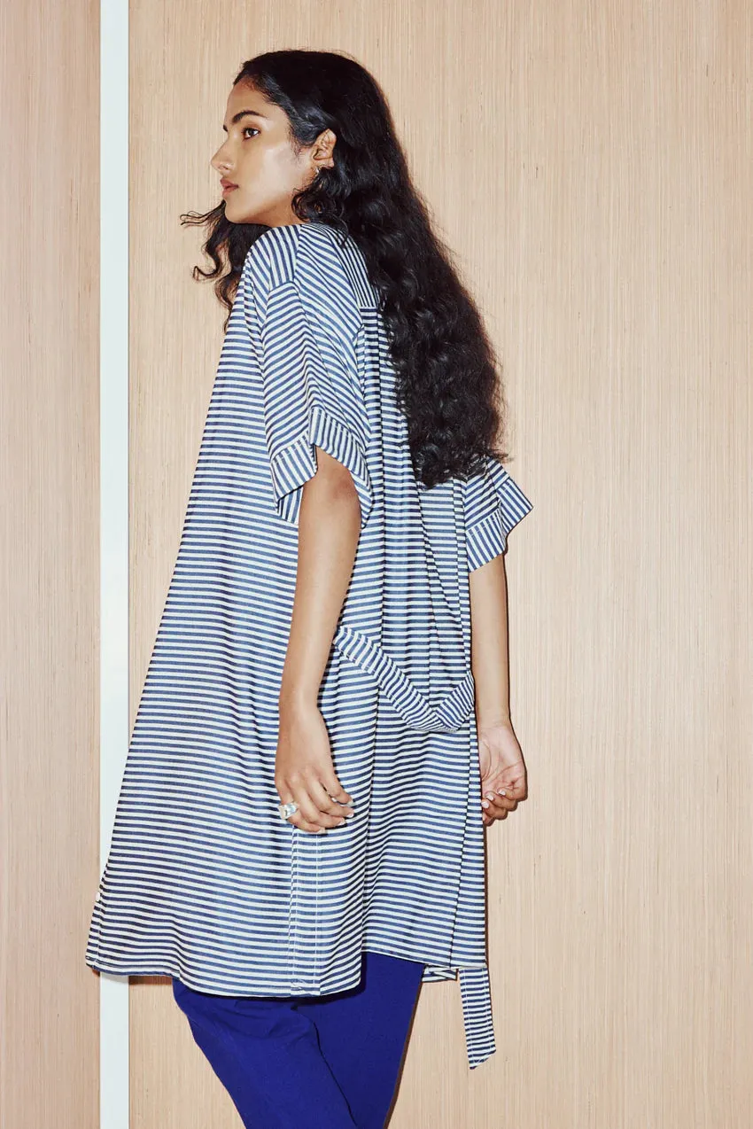 EVE GRAVEL - ROBE CAYUNA - MARINE/CRÈME - PÉ25 sold by Boutique Unicorn product image thumbnail 2