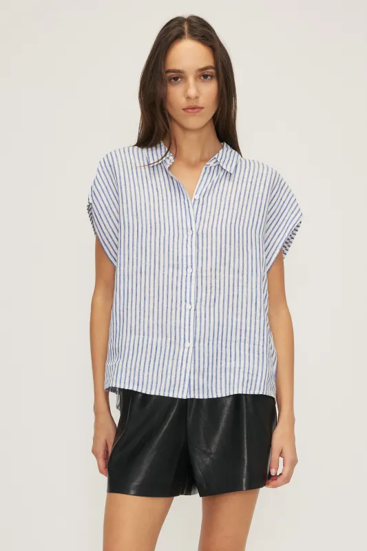 MÉLISSA NEPTON - CHEMISIER SIMON - RAYURE ROYAL - PÉ25 sold by Boutique Unicorn