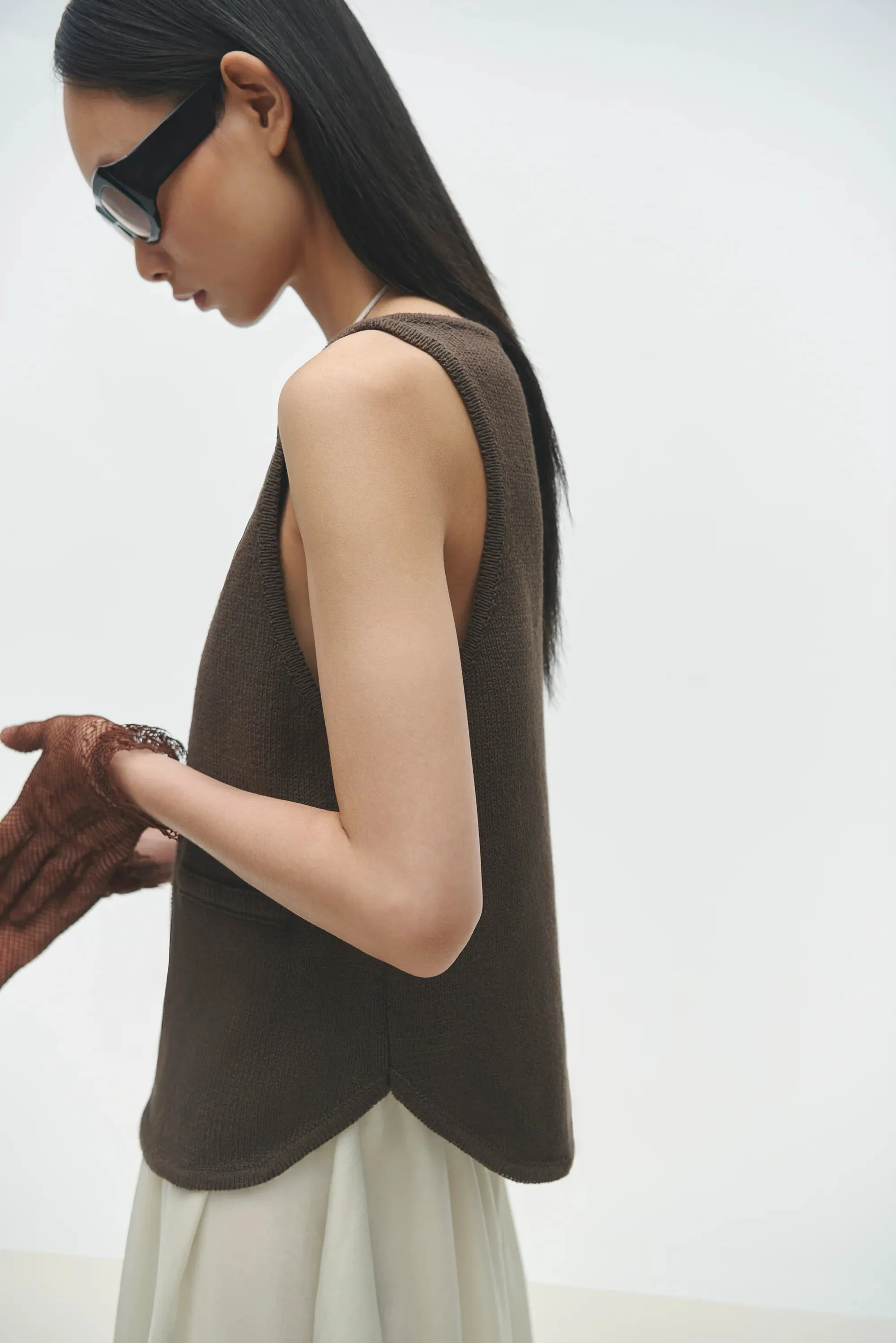 CORDERA - GILET COL BATEAU - BRUN - PÉ25 sold by Boutique Unicorn product image thumbnail 2