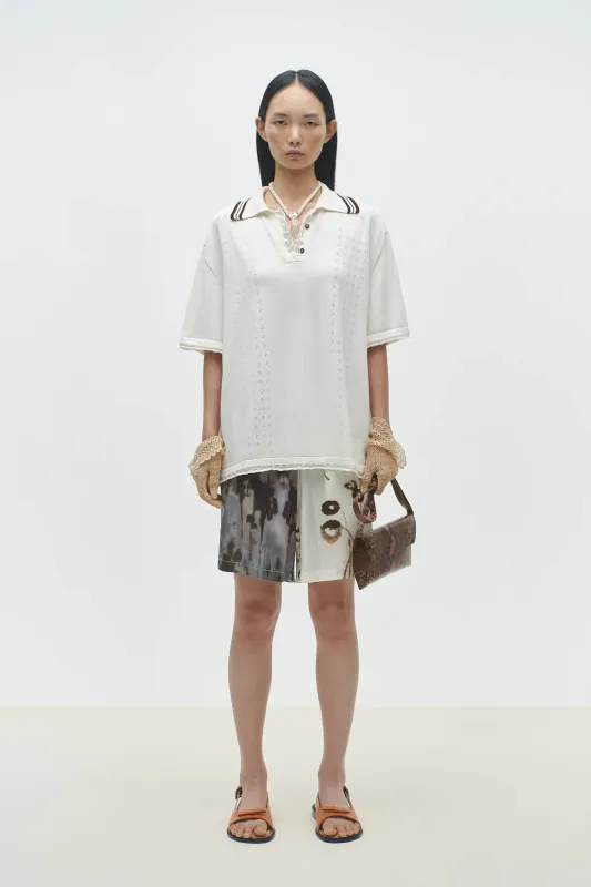 CORDERA - POLO COTON POINTELLE - NATUREL - PÉ25 sold by Boutique Unicorn