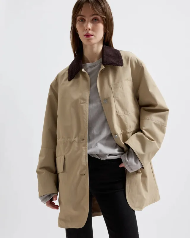 BRIXTOL TEXTILES - MANTEAU BILLY - KHAKI - PÉ25 sold by Boutique Unicorn