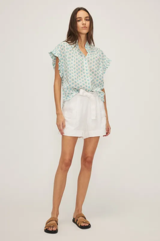 MELISSA NEPTON - BLOUSE JOLYAN - FLEUR BLEU - PÉ25 sold by Boutique Unicorn