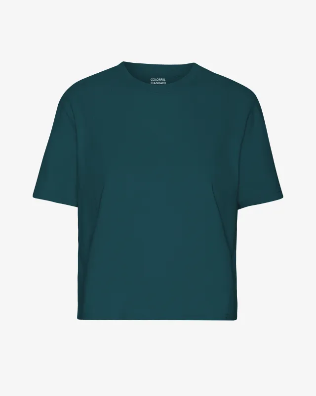 COLORFUL STANDARD - T SHIRT BOXY COURT - VERT OCEAN sold by Boutique Unicorn
