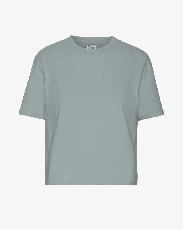COLORFUL STANDARD - T SHIRT BOXY COURT - BLEU ACIER sold by Boutique Unicorn