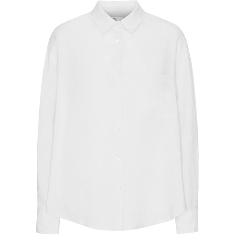 COLORFUL STANDARD - CHEMISE SURDIMENSIONNÉE EN LIN - BLANC OPTIQUE sold by Boutique Unicorn