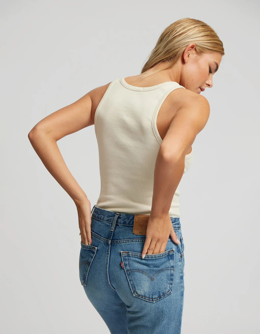 COLORFUL STANDARD - CAMISOLE RIB - ROSEWOOD MIST sold by Boutique Unicorn product image thumbnail 3