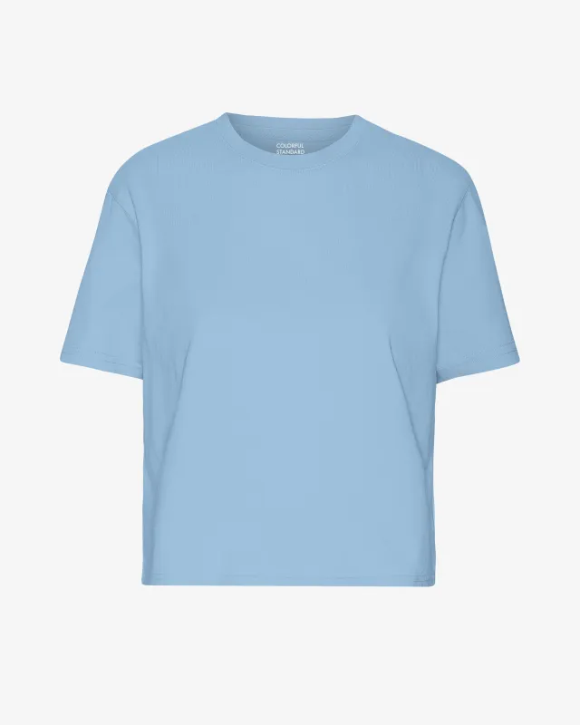 COLORFUL STANDARD - T SHIRT BOXY COURT - BLEU SEASIDE sold by Boutique Unicorn