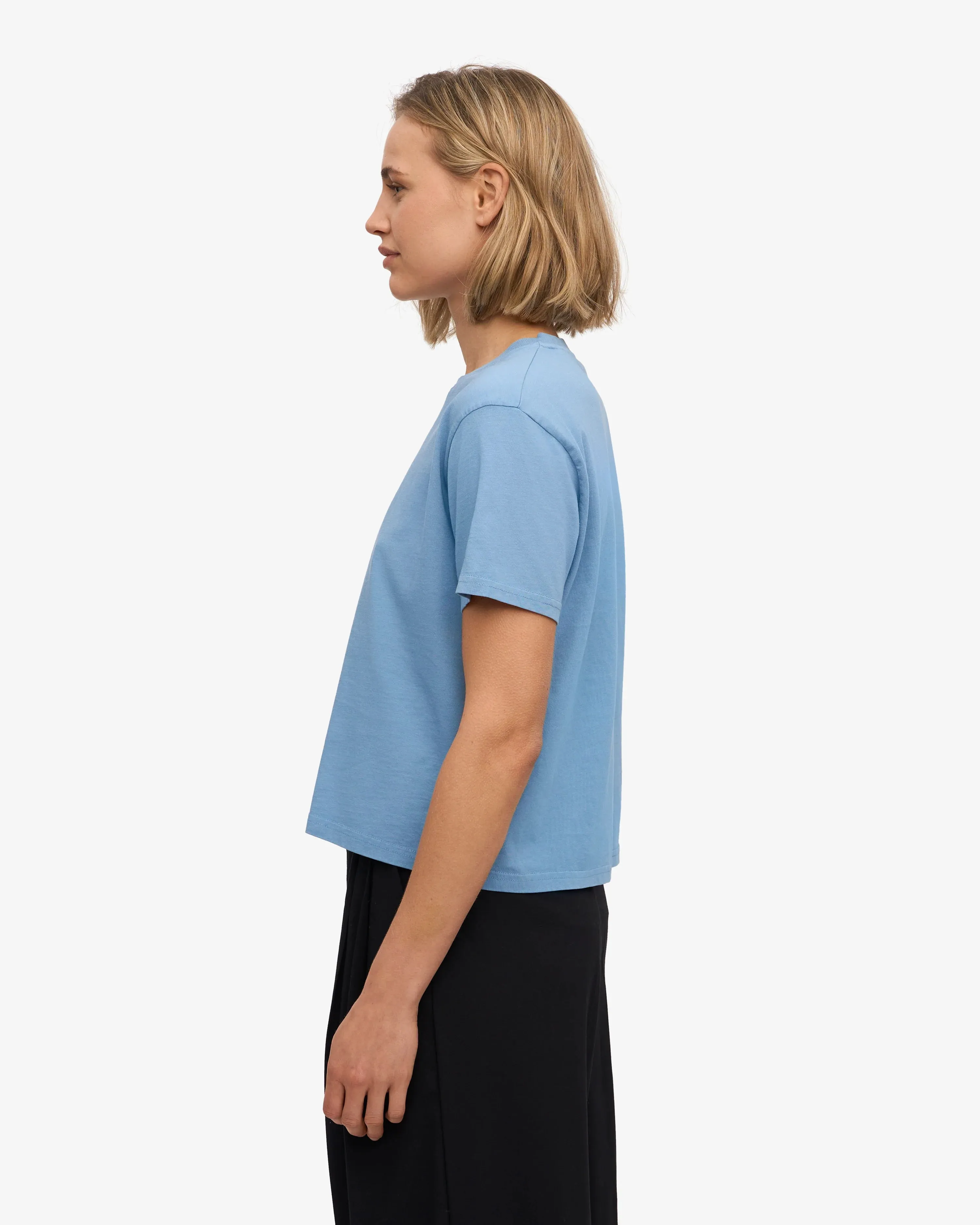 COLORFUL STANDARD - T SHIRT BOXY COURT - BLEU SEASIDE sold by Boutique Unicorn product image thumbnail 3