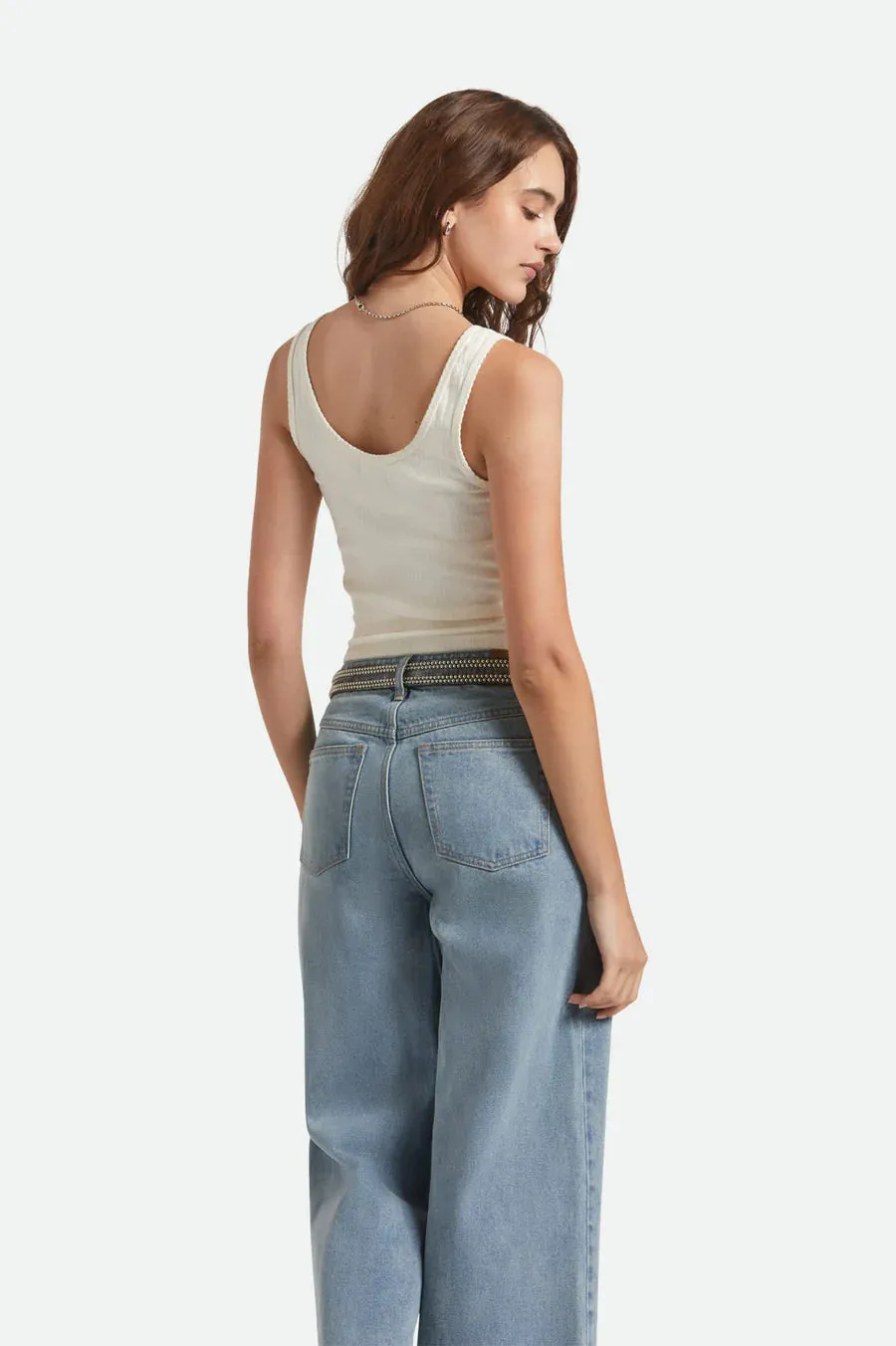 BRIXTON - CAMISOLE POINTELLE - BLANC CASSÉ - AH25 sold by Boutique Unicorn product image thumbnail 4