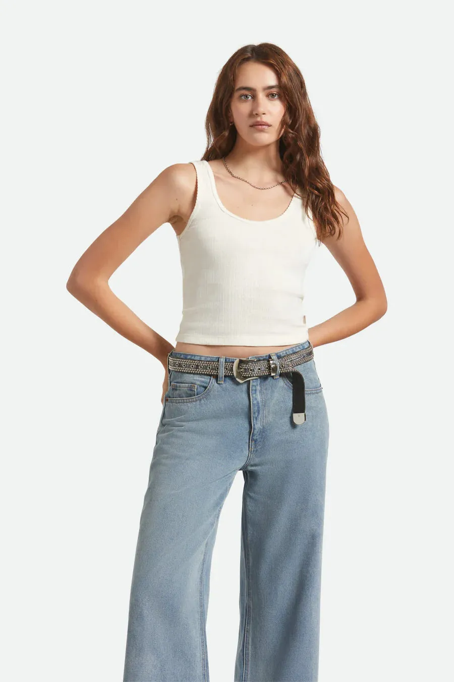 BRIXTON - CAMISOLE POINTELLE - BLANC CASSÉ - AH25 sold by Boutique Unicorn