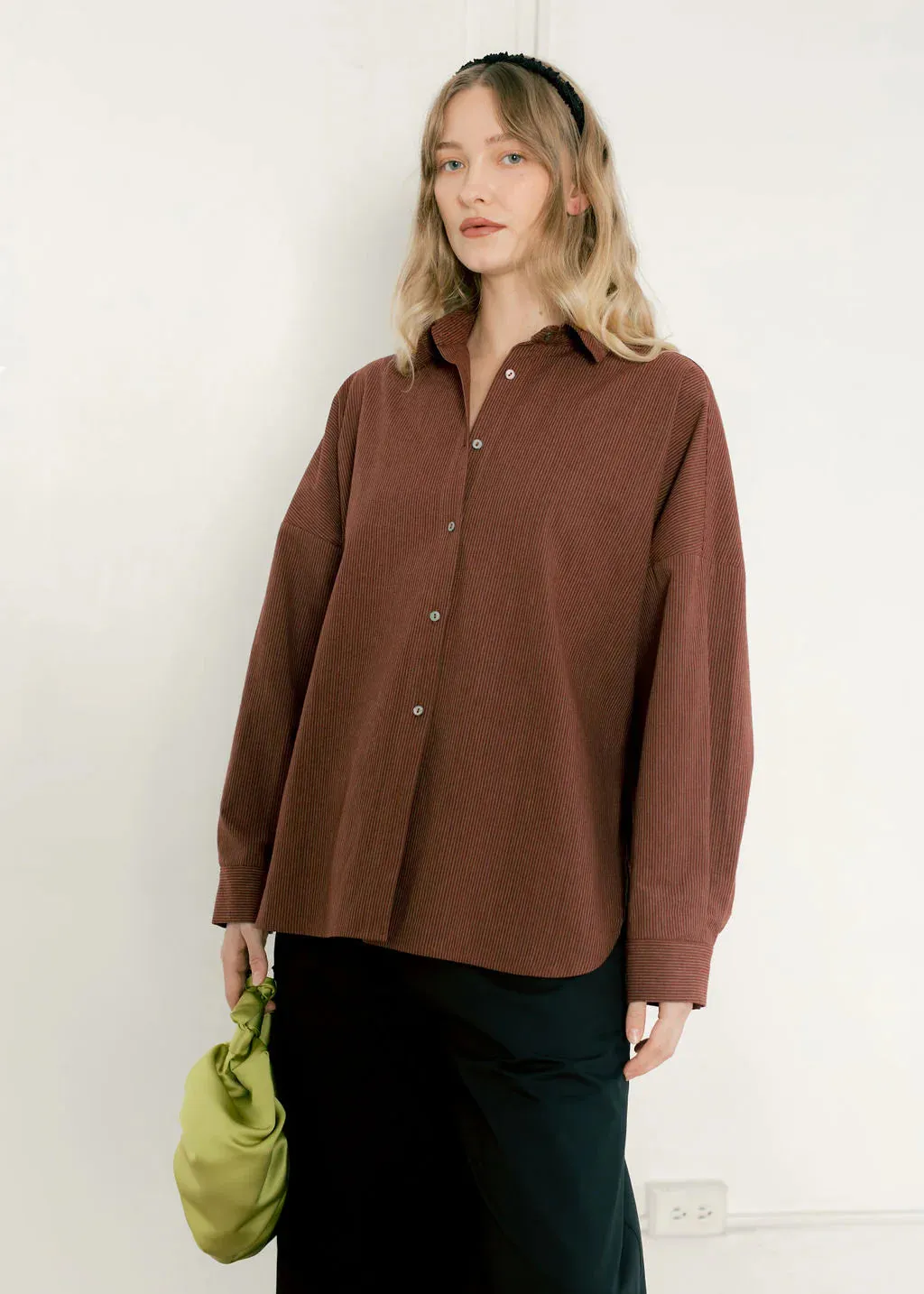 A BRONZE AGE - CHEMISE ROBBIE - RAYURE VIN - AH25 sold by Boutique Unicorn