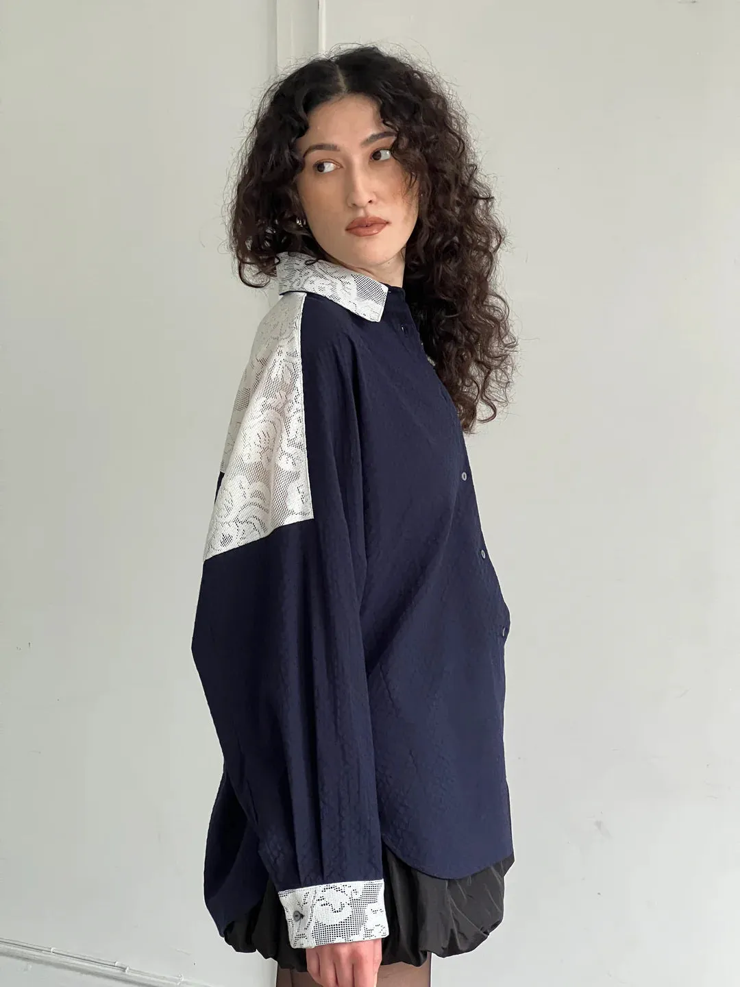 A BRONZE AGE - CHEMISE ROBBIE - MARINE/TABITHA - AH25 sold by Boutique Unicorn