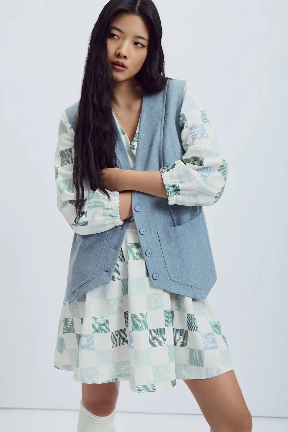 EVE GRAVEL - VESTE TOSCA - CIEL - AH25 sold by Boutique Unicorn