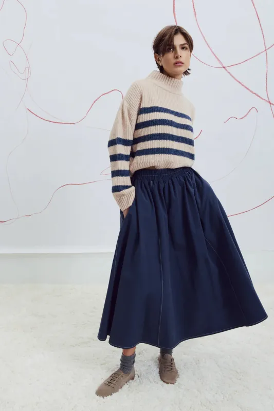 EVE GRAVEL - TRICOT YALLA - CRÈME/BLEU - AH25 sold by Boutique Unicorn