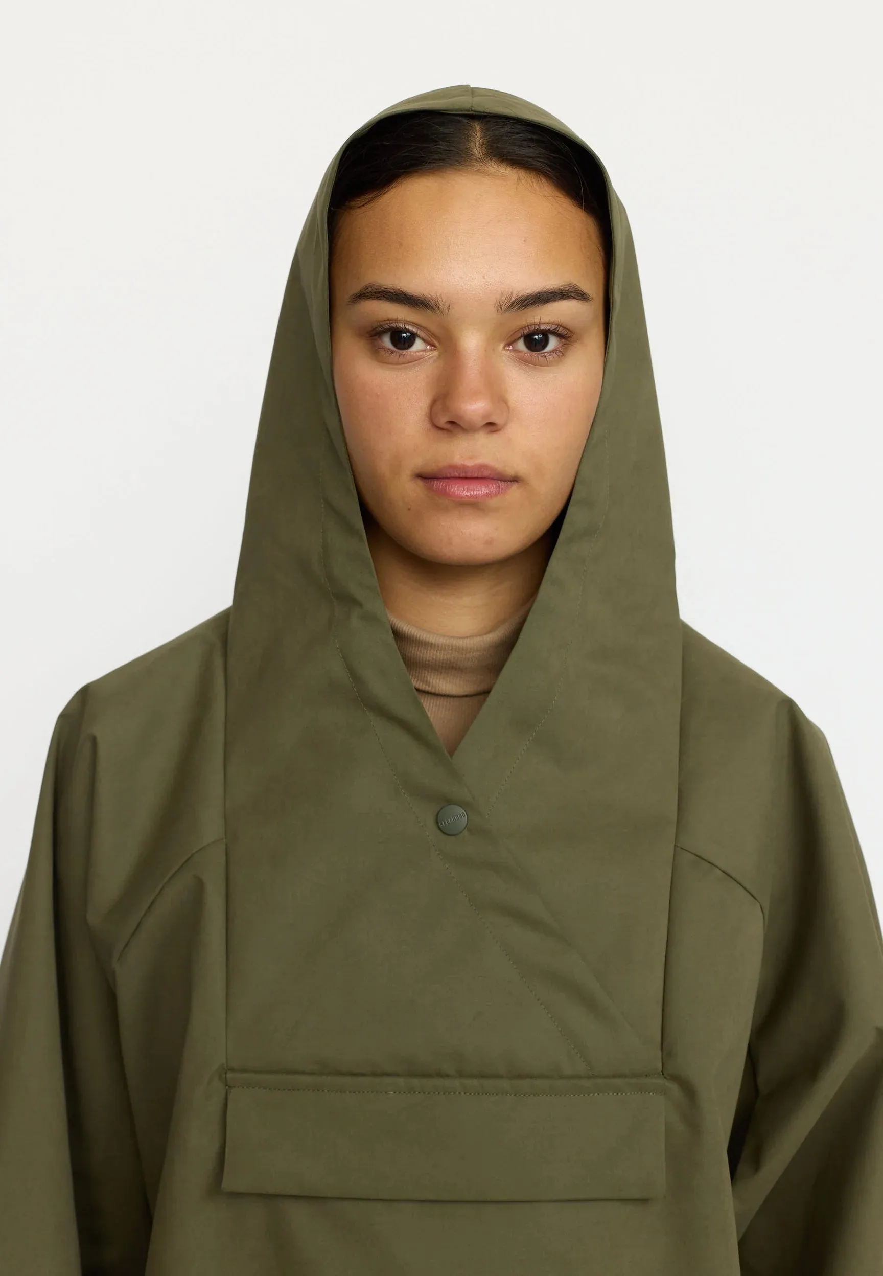 SELFHOOD - PONCHO - KAKI - AH25 sold by Boutique Unicorn product image thumbnail 4