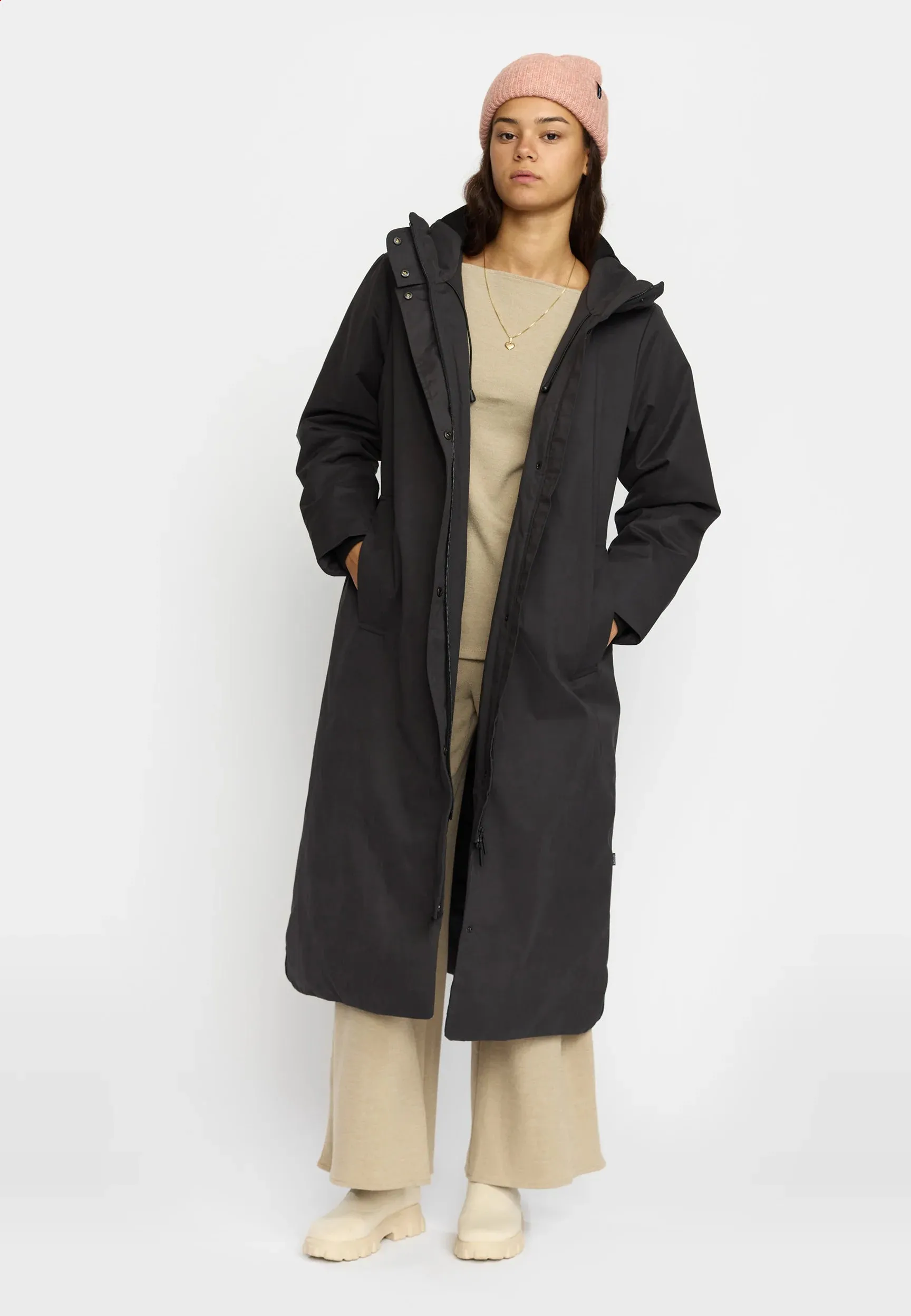 SELFHOOD - PARKA LONGUE À CAPUCHE - NOIR - AH25 sold by Boutique Unicorn product image thumbnail 3