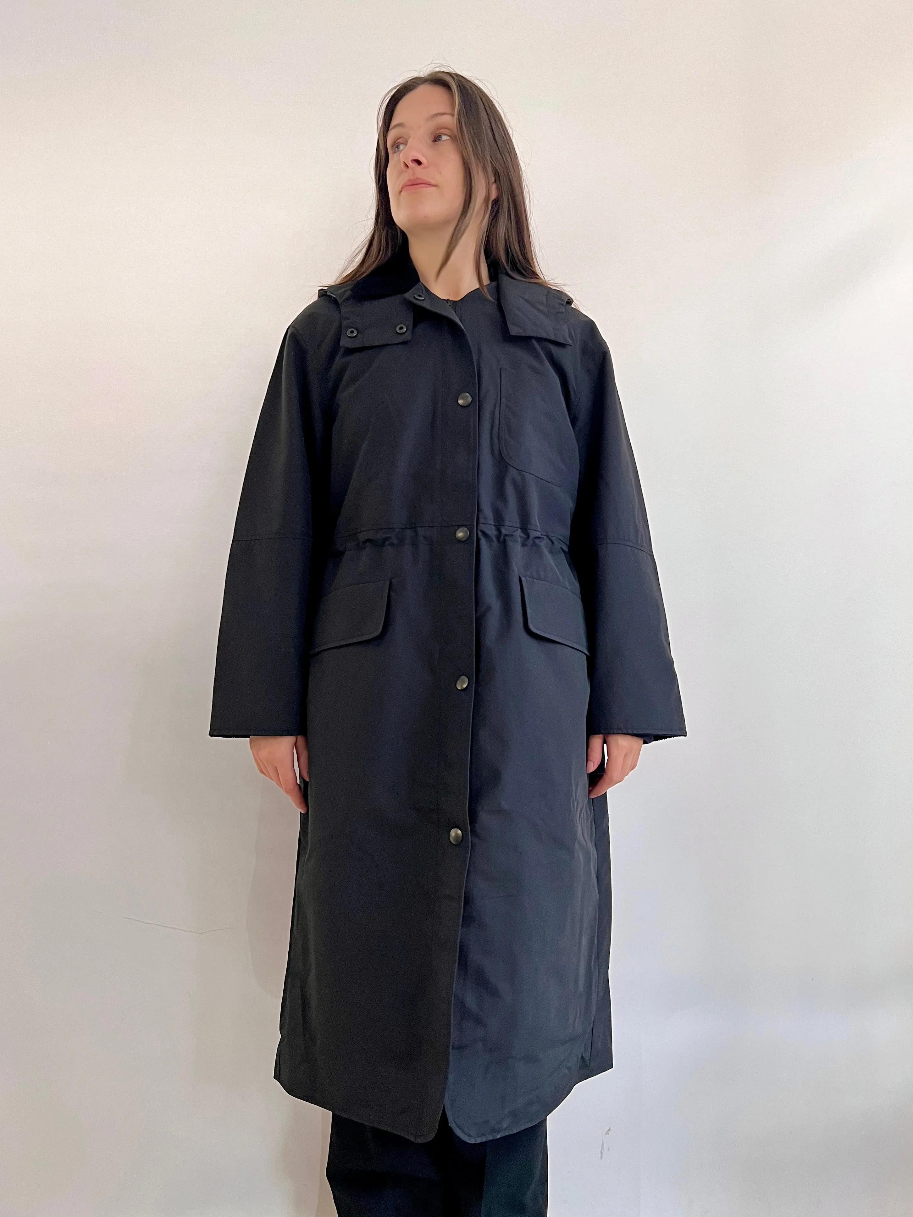 BRIXTOL TEXTILES - JOAN JETT NYLON CAPUCHE - NOIR - AH25 sold by Boutique Unicorn product image thumbnail 2