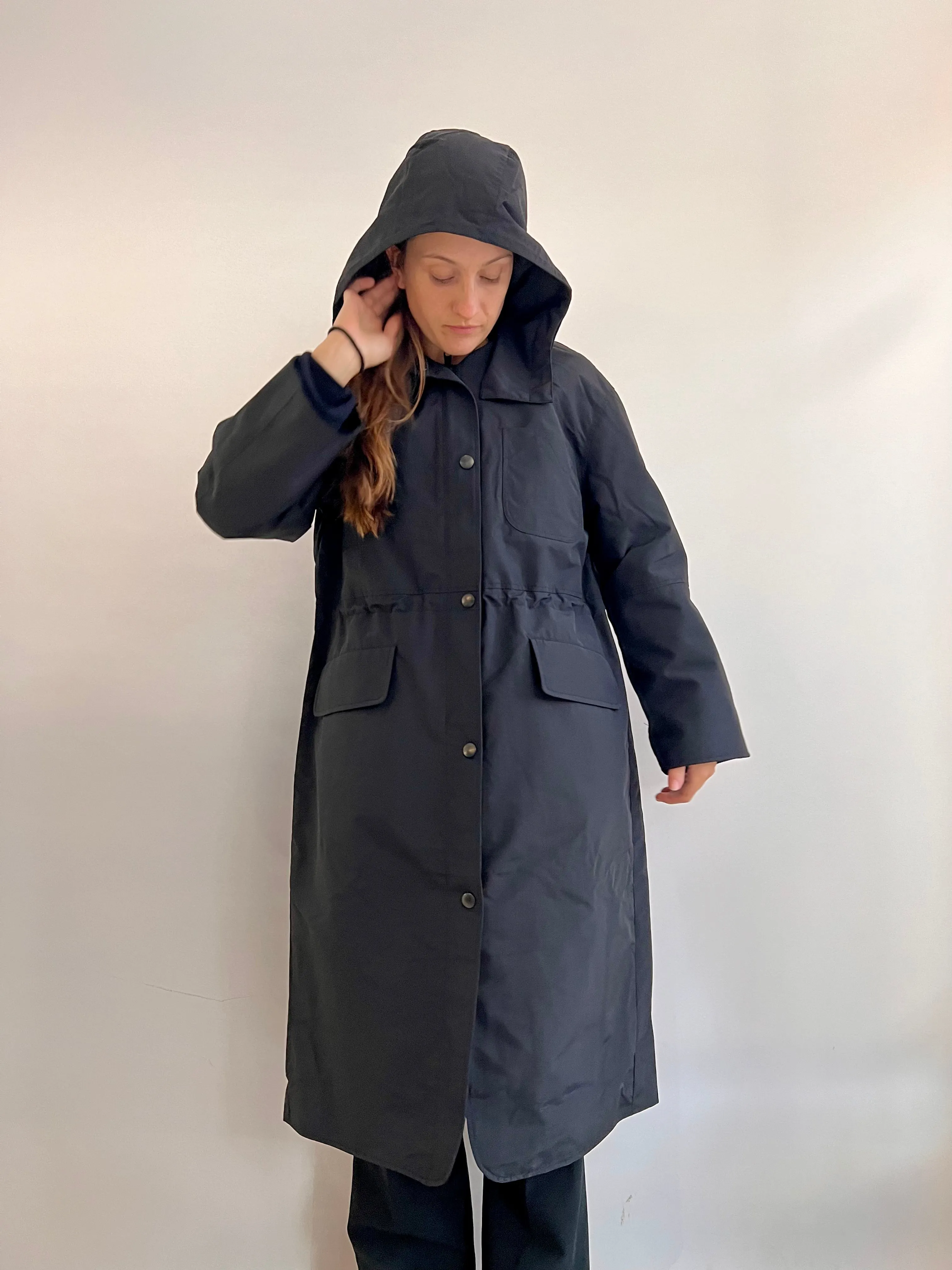 BRIXTOL TEXTILES - JOAN JETT NYLON CAPUCHE - NOIR - AH25 sold by Boutique Unicorn product image thumbnail 3