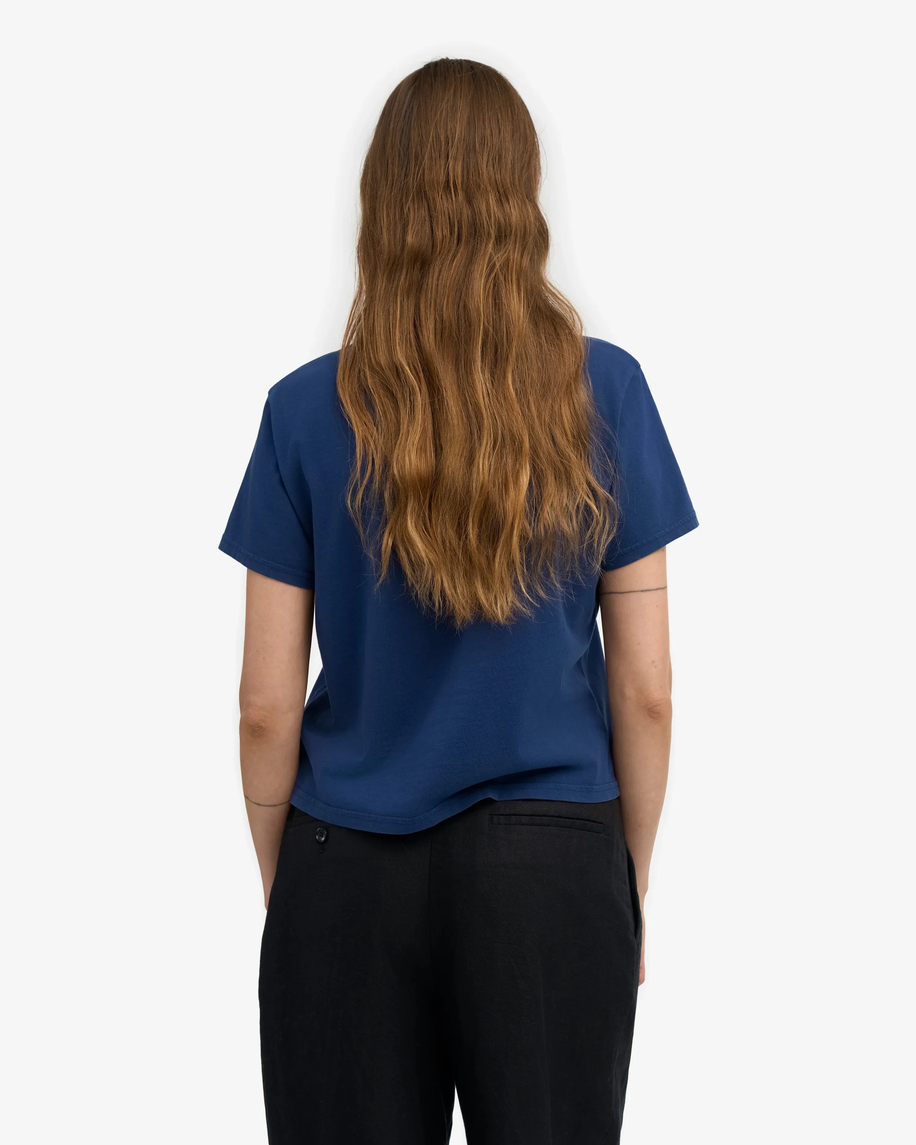 COLORFUL STANDARD - T SHIRT BOXY COURT - MARINE BLEU sold by Boutique Unicorn product image thumbnail 4