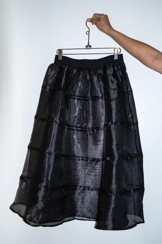ET TIGRE - JUPE SOLEIL - ORGANZA NOIR - AH25 sold by Boutique Unicorn
