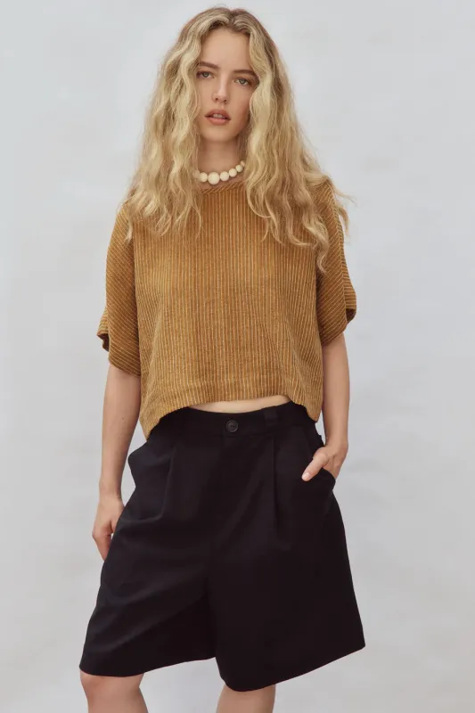 EVE GRAVEL - BERMUDA JAKE - NOIR - PÉ26 made by Eve Gravel