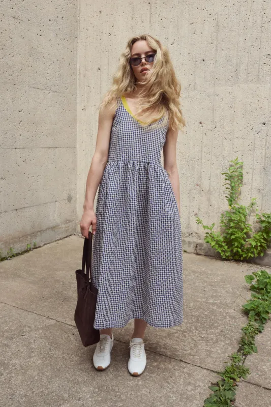 EVE GRAVEL - ROBE GLINDA - BLEU/MAUVE - PÉ26 made by Eve Gravel