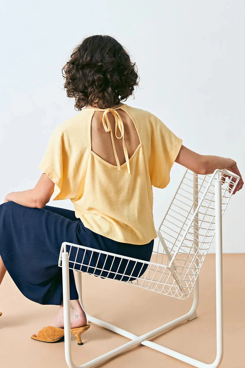 DAGG & STACEY - BLOUSE EDWIN - JAUNE BEURRE - PÉ26 sold by Boutique Unicorn product image thumbnail 2