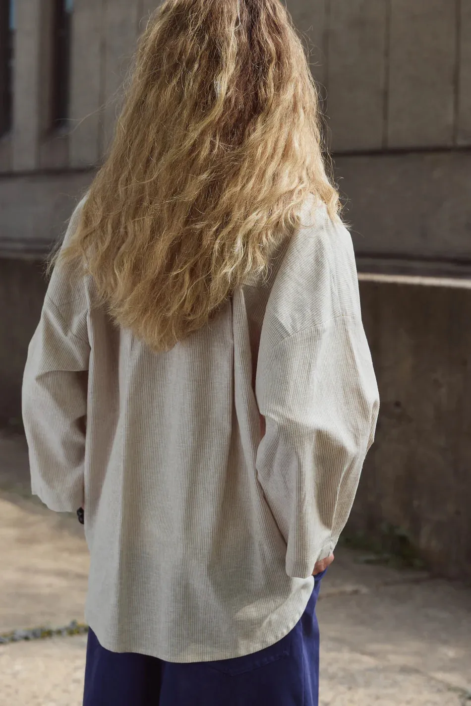 EVE GRAVEL - CHEMISE JACOB - BEIGE/BLANC - PÉ26 sold by Boutique Unicorn product image thumbnail 2