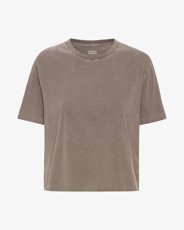 COLORFUL STANDARD - T SHIRT BOXY COURT - KHAKI DÉLAVÉ made by Colorful Standard