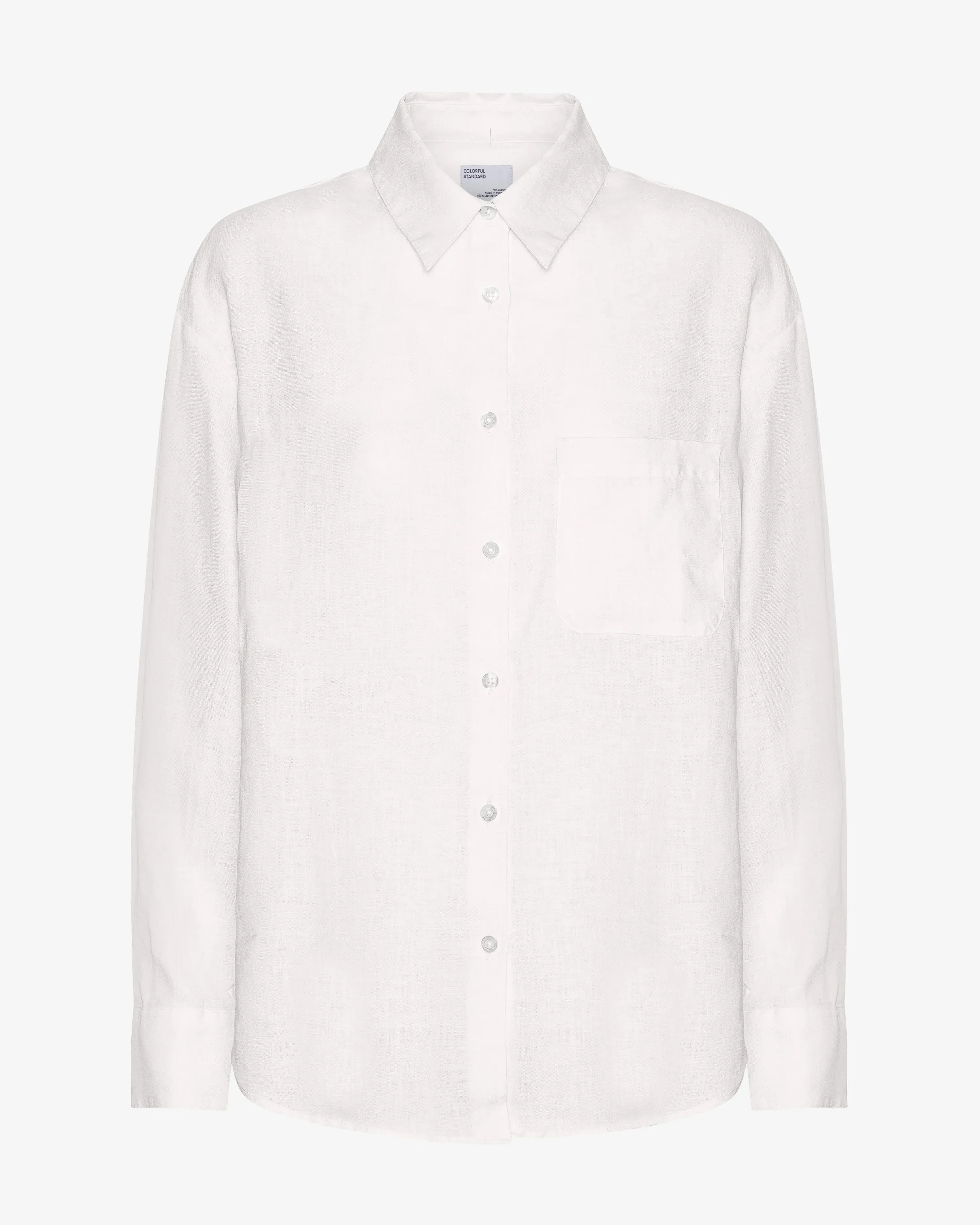 COLORFUL STANDARD - CHEMISE SURDIMENSIONNÉE EN LIN - BLANC OPTIQUE sold by Boutique Unicorn