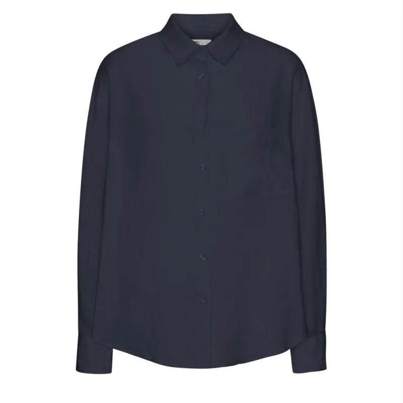 COLORFUL STANDARD - CHEMISE SURDIMENSIONNÉE EN LIN - MARINE made by Colorful Standard